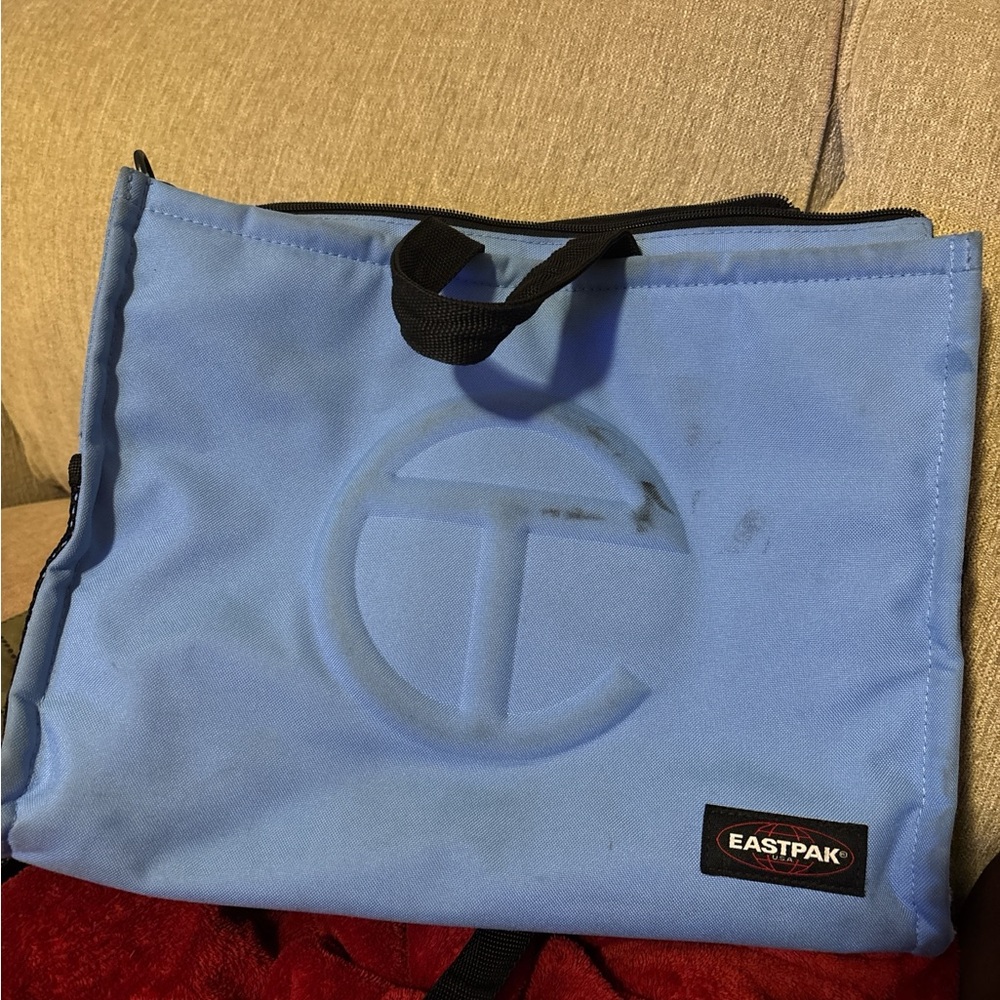 Telfar Blue Backpack with Minimalist Design